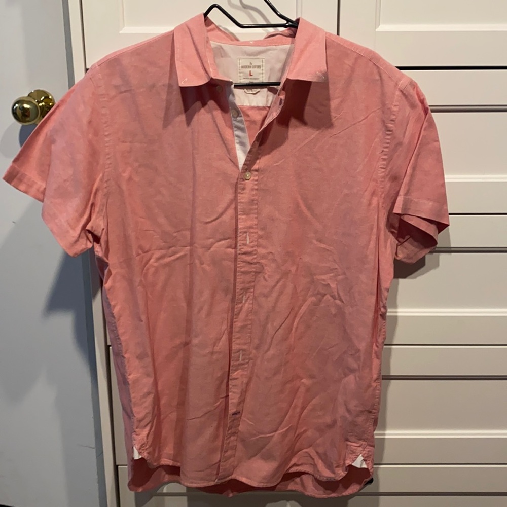 Pink button down
